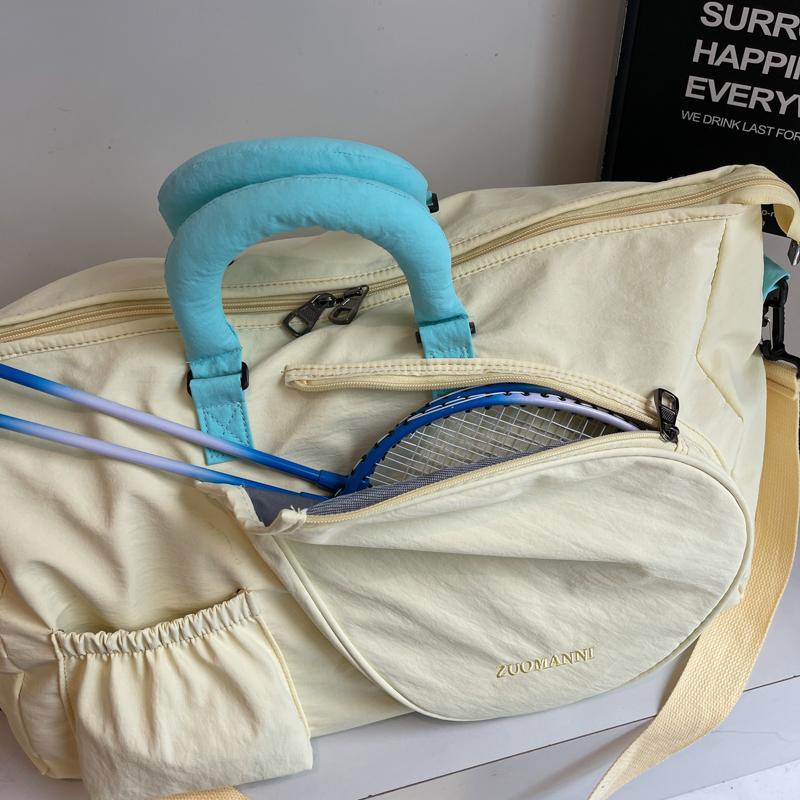 Badminton Racket Bag Sports Fitness Large Capacity Crossbody Bag Handbag Women's Travel Bag Men's Tennis Bag