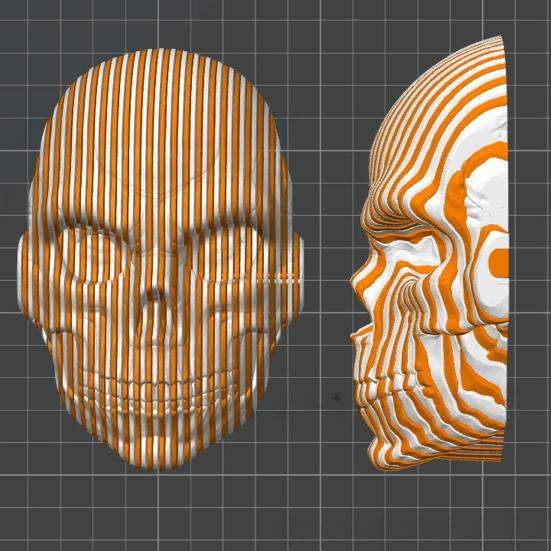 Yousheng 3D-печатное украшение в виде черепа, гибкое украшение в виде черепа, игрушка-антистресс в виде черепа для любителей киберпанка и готики