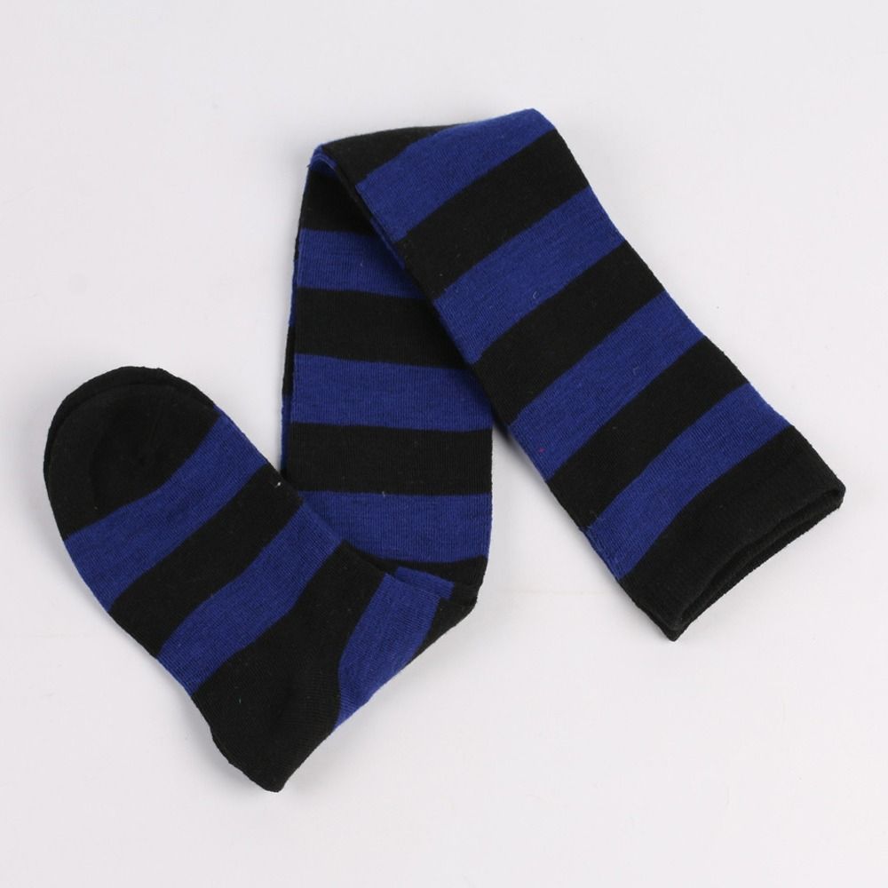 Warm Stripe Stockings Knitted Over Knee Socks Harajuku Style Cosplay Socks  Christmas Gift