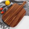 Wood Cutting Board Charcuterie Board Dual-Sided Cheese Board for Kitchen Camping Food Serving Tray with Handle