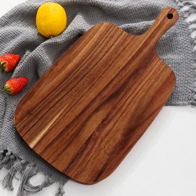 Деревянная разделочная доска Доска для закусок Двусторонняя сырная доска для кухни Кемпинга Поднос для подачи еды с ручкой