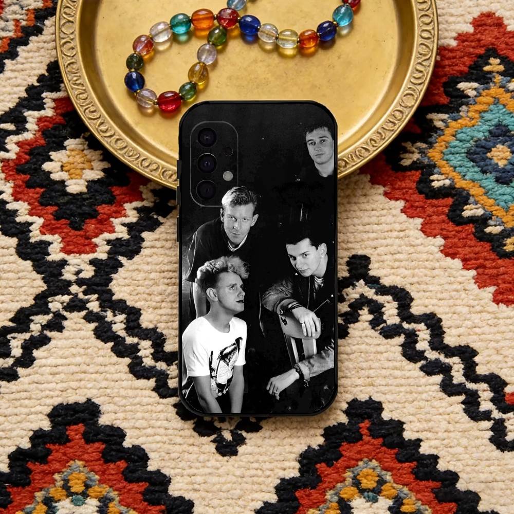 Чехол для телефона Depeche Mode (группа D) для Samsung S25, S24, S23, S22, S21, S20, Ultra, Plus, FE Черный Мягкий Чехол