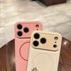 Кожаный чехол для iPhone 16: Однотонный, Магнитный, Тонкое кольцо, Новый стиль, Совместимость с 17 Pro Max, Трансграничная прямая поставка