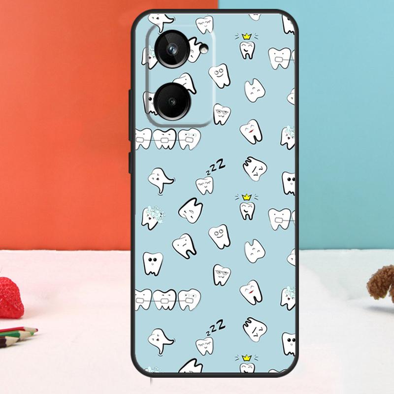 Стоматолог Зубная Щетка Медсестра Для Realme 11 12 Pro Plus 9 10 GT5 GT3 GT Neo5 C35 C31 C30 C33 C51 C53 C55 C21Y C25s Чехол