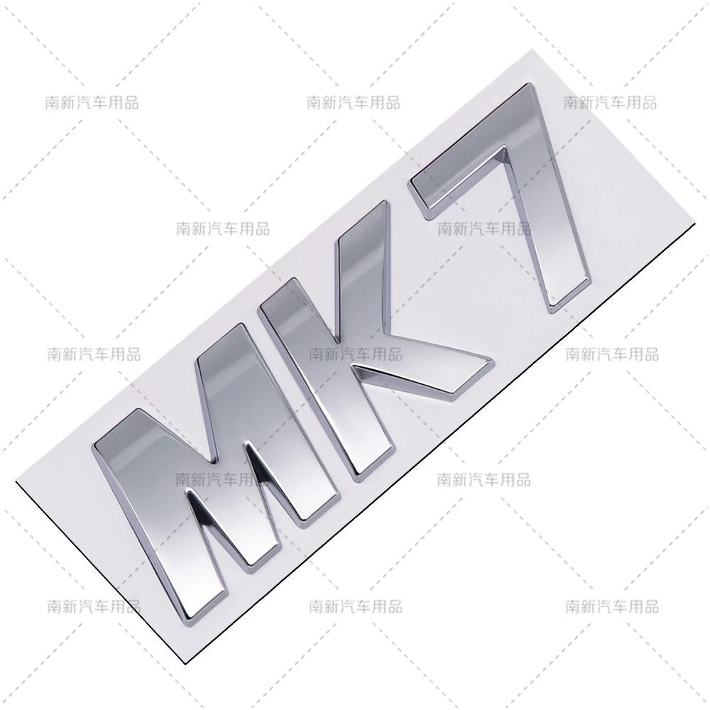 3D ABS Letters MK5 MK6 MK7 MK7.5 MK8 Car Emblem Badge Rear Trunk Logo Sticker For VW Volkswagen JETTA GOLF 5 6 Accessories BAR1