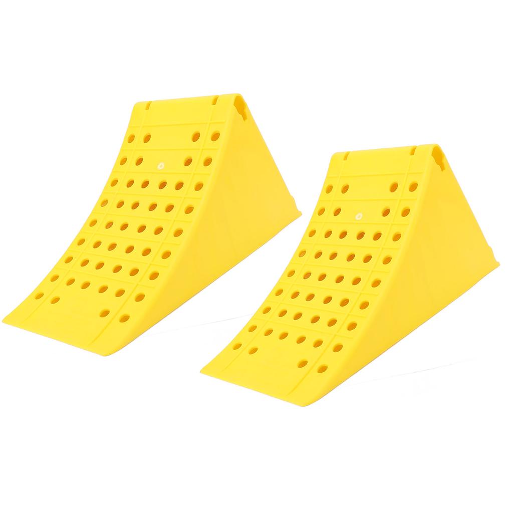 2 шт. Противооткатные упоры для колес, противоскользящие, погодостойкие, с усиленной задней ручкой, для автодома, трейлера