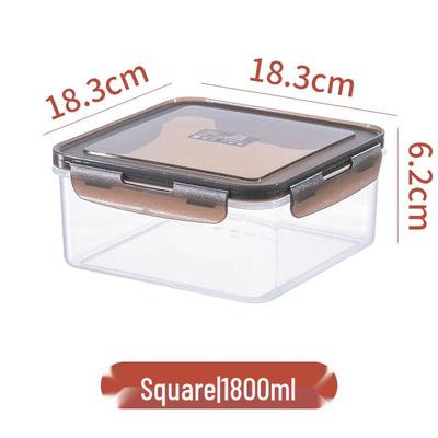 Квадратные пищевые контейнеры Wutuo с прозрачными крышками (2-Pack)