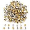 60pcs/lot Twelve Constellations Beads Alloy Beads Big Hole Tube Beads Spacer Loose Beads For Jewelry Making DIY Accessories