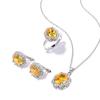 Zircon Jewelry Set for Womens Daily Commuting Jewelry Set High Quality Version