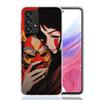 Японская маска Они Девушка Чехол для телефона Для Samsung Galaxy A52 A32 A22 A12 A02S A50S A30S A51 A31 AA71 Note 20 Ultra 10 S10 Plus Galax