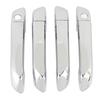 4 Sets Car Exterior Door Handle Cover Left Hand Drive Chrome Impact Proof Adhesive Installation