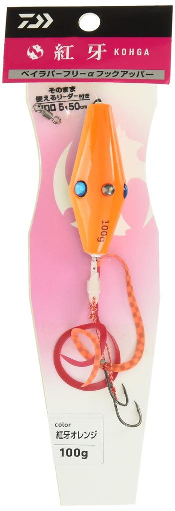 Daiwa Koga Bay Rubber Free Alpha Hook Koga Orange Upper, 100g,
