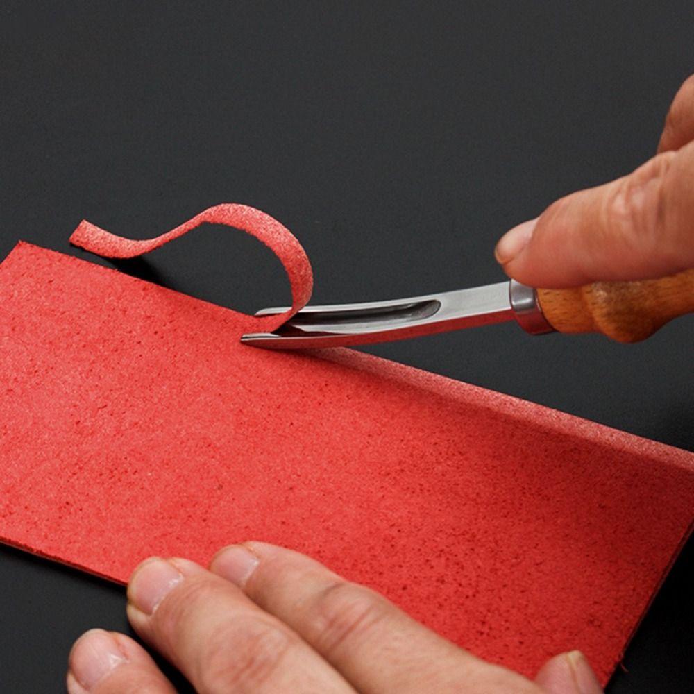 Режущий инструмент Лопата для снятия шкур Инструмент для обработки кожи Истончение Резка кожи Бритье Инструмент для снятия фасок