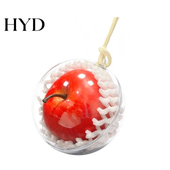 Simulated Fruit Car Accessory Christmas Pendant Red Rear View Mirror Charm Artistic Shaped Hanging Ornaments for Xmas Tree Auto