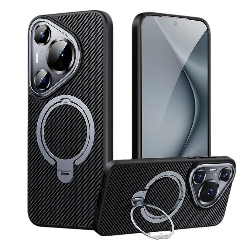 Вращающаяся подставка MagSafe из углеродного волокна для Huawei Pura 70 Pro / P70 Ultra
