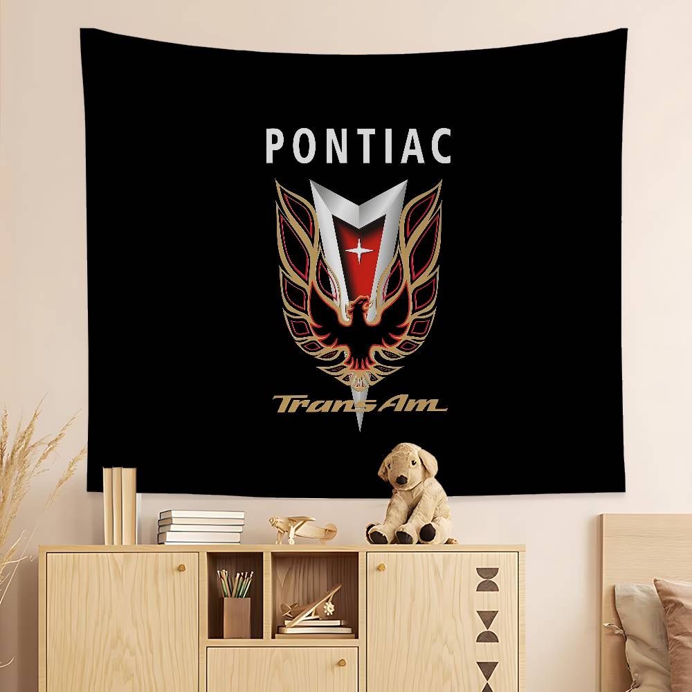 Pontiac Firebird TransAm Anime Tapestry Hippie Flower Wall Carpets Dorm Decor Cheap Hippie Wall Hanging