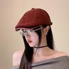 Retro Painter Hat With Sunshade And Breathability For Autumn And Spring