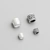 Тайские бусины-бочонки из стерлингового серебра S925 пробы в стиле ретро для браслетов своими руками - аксессуары для украшений из бисера