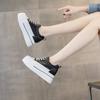 Inner Heightening Little White Shoes New Women's Shoes Low-top Versatile Muffin Thick-soled Casual Leather Single Shoes