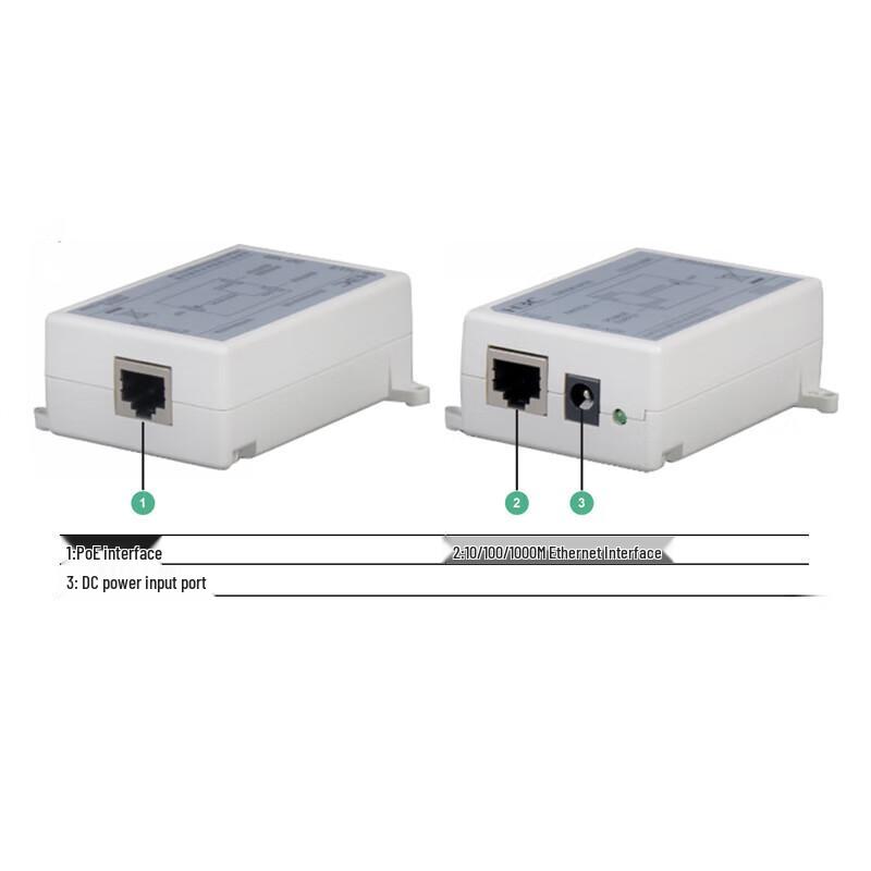 H3C 25W Single-Port Gigabit PoE Injector