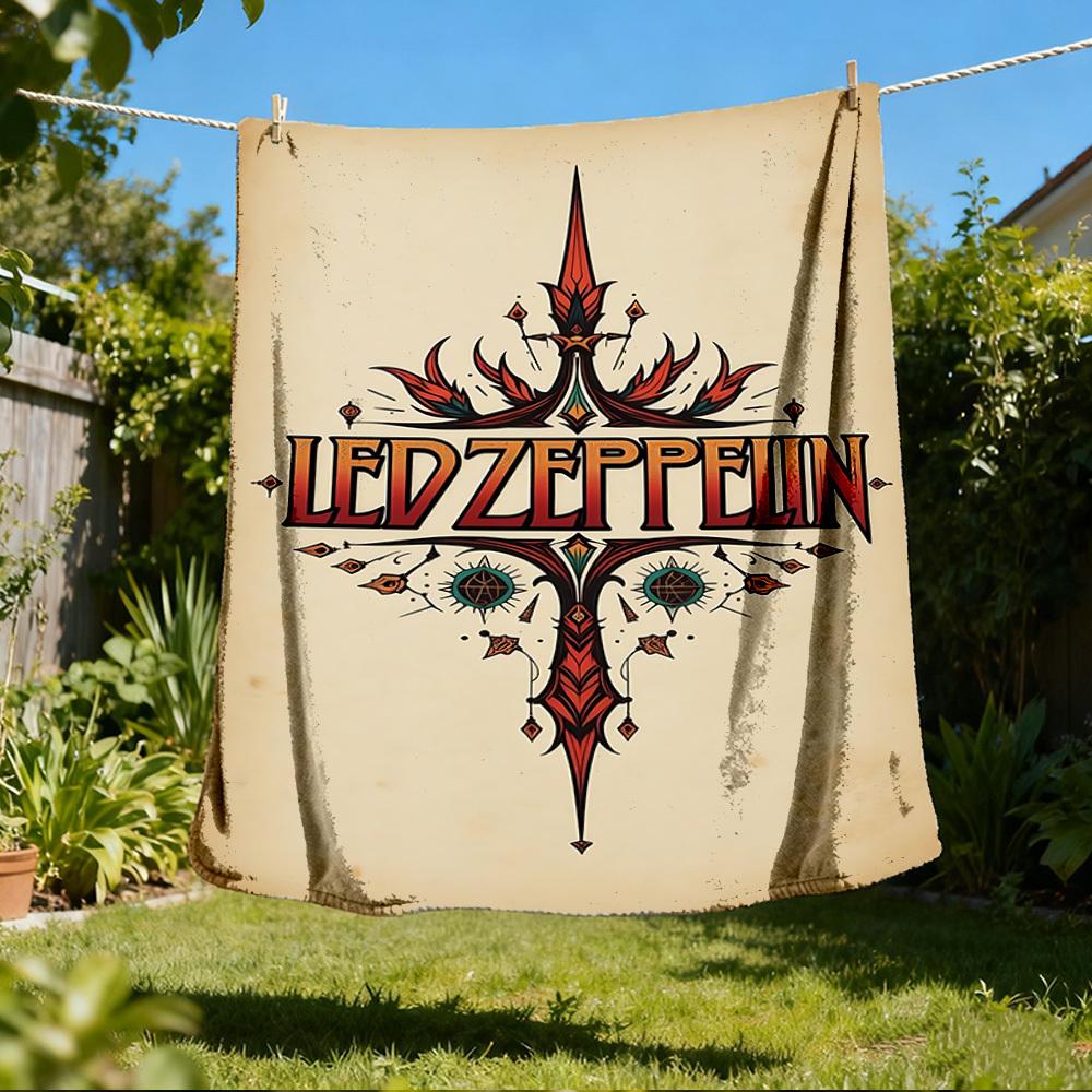 1 шт. Фланелевое одеяло Led Zeppelin для улицы, подарок для мальчиков, девочек, взрослых, семьи, друзей