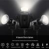 MiaoTu CL200B 200 Вт двухцветный светодиодный студийный свет с комплектом восьмиугольного софтбокса 95 см