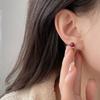Имитация киновари серьги-капли воды нишевый дизайн простой и универсальный для ежедневных поездок на работу