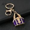 Bag Decorative Pendant Mini Handbag Keychain with Rhinestone, Zinc Alloy for Purse Charm Keys Handbags Backpacks, Lightweight Accessory Women Sparkly