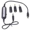 Универсальный кабель-преобразователь заряда Type C 5V на 1.2V 3V 4.5V 6V 9V 12V 5.5x2.1mm