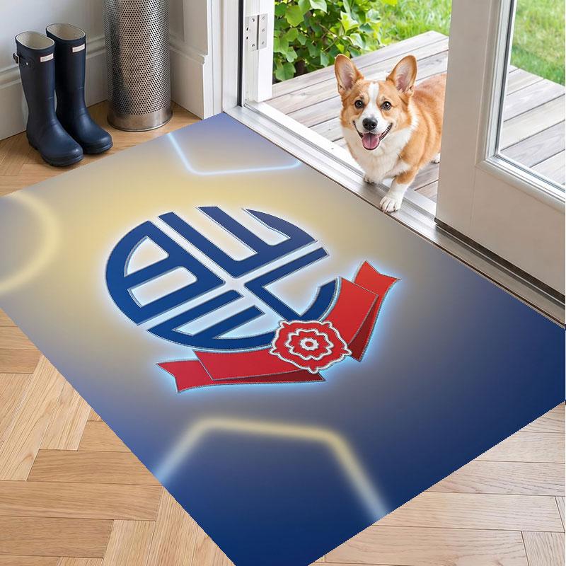 Soft Floor Carpet Bolton Wanderers FC Pattern Area Rug Decorative Mat For Home Room Decoration