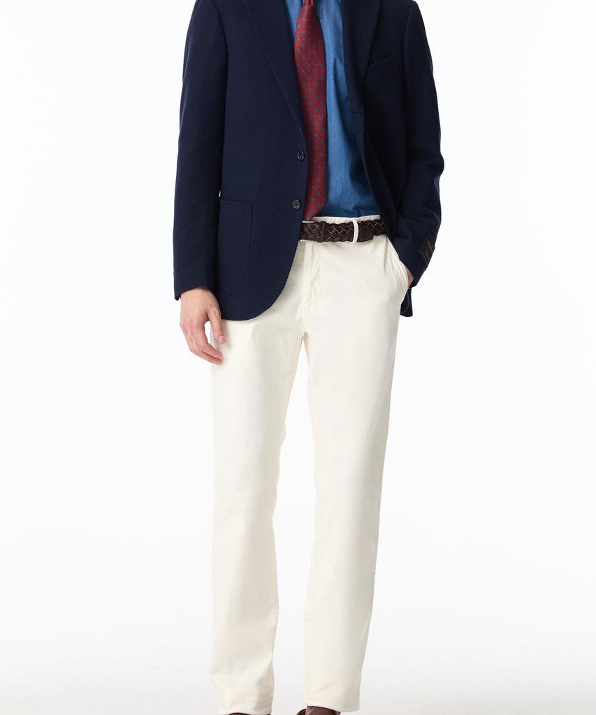 Man On The Boon Notched Lapel Wool Blend Single Jacket_Navy 4714302003