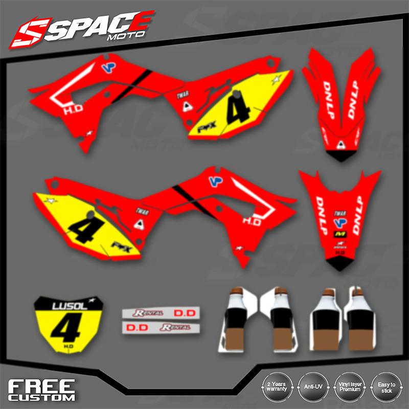 SPACE Custom Motorcycle Graphics Background Decal for HONDA 2018 CRF250 17-18CRF450 2019-2020 CRF250 450 Decals Stickers Kits 08