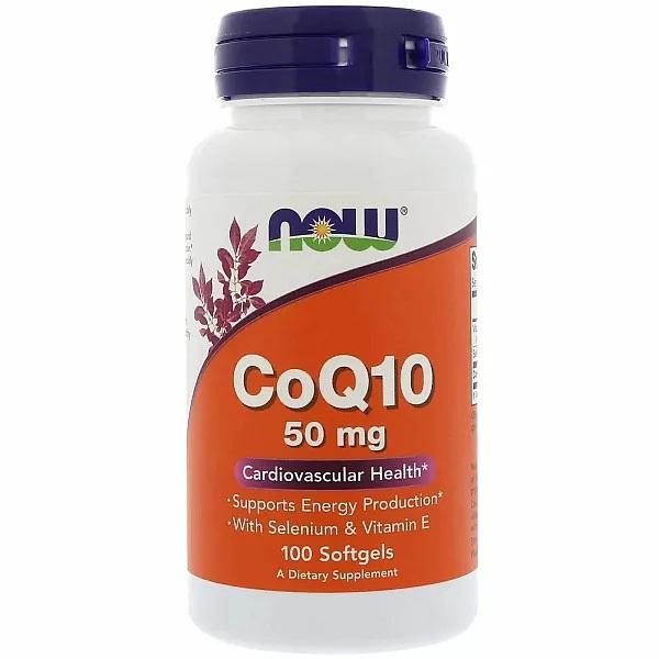 Now Foods - CoQ10 50mg + VITAMIN E