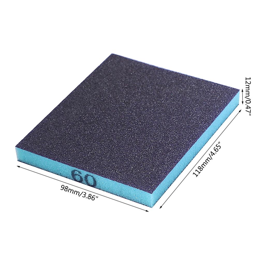 6pcs Polishing Sanding Sponge Block Pad Sandpaper Assorted Grit Abrasive Tool High-density Durable Sanding Sponge Pad