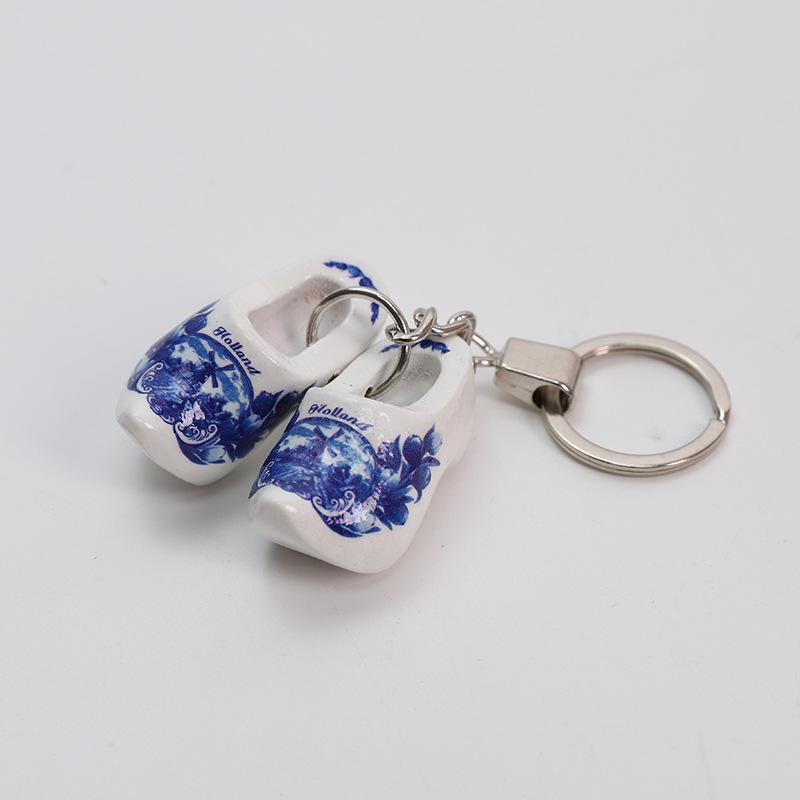 Ключница Дофаминовый Цвет Голландские Деревянные Кломпы: Персонализированный памятный подарок