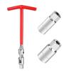 Spark Plug Socket, 16-21mm, T-Handle, Spark Plug Wrench, Socket Wrench, Car Maintenance Set