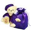 Плюшевый мишка Petit Lou Kishu Подарок на 77-й день рождения с мешочком-амулетом 12 см Обычный