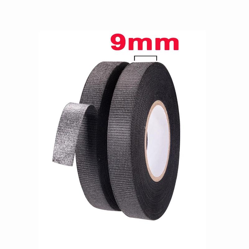 Клейкая Тканевая Лента для Проводки Автомобильных Жгутов Электроизоляционная Лента 9мм/15мм/19мм/25мм/32мм Органайзер для Кабелей Клейкие Ленты