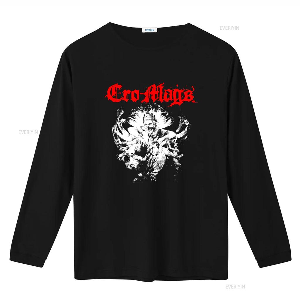 Футболка Cro mags Размер L Дизайн Шивы Нью-Йорк Хардкор Панк Музыка Вдохновленный винтажный Стиранный Дышащий Унисекс Повседневный Мягкий