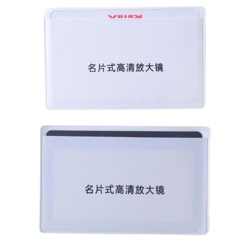 5Pcs 3x Magnifier for Reading Credit Card Size Pocket Magnifier Magnifying Cards for Wallet Portable Magnifier for Read