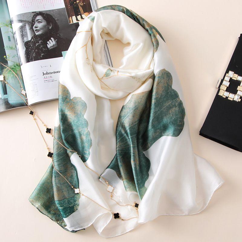 Новые шелковые шали, женские роскошные брендовые дизайнерские платки, женский шарф, палантины, хиджаб, женский платок, сумка, шарфы, Echarpe, обертывания