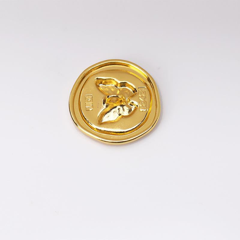 10pcs Beautiful Butterfly Buttons 15/18/23mm Fashionable Metal Shank Buttons Apparel Sewing Accessories