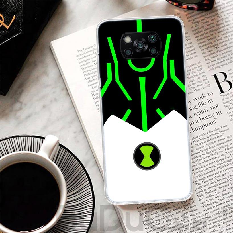 Cartoon Ben 10 Cover For Xiaomi Poco X7 X6 X5 Pro X3 Nfc F7 Ultra Phone Case F6 F5 X4 F4 Gt F3 M6 M5S M4 M3 Print Shell Poco X7