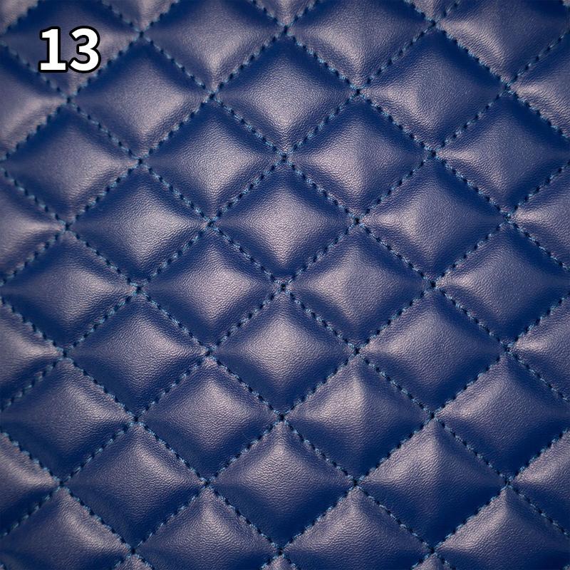 Высококачественная толстая губчатая стеганая искусственная кожа с вышивкой в клетку искусственная искусственная кожаная ткань для обивки мебели автомобиля своими руками