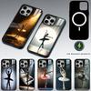 Чехол для телефона 'Балерина' для iPhone 17, 16, 15, 14, 13, 12, 11 Plus, Pro Max Магнитный для Magsafe Беспроводной Зарядки