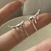 Серьги из стерлингового серебра 925 пробы для женщин Модные простые серьги в форме капли Ювелирные изделия Гипоаллергенные Аксессуары для вечеринок