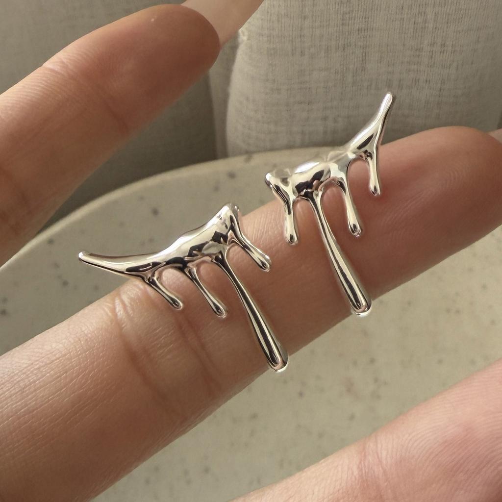 Серьги из стерлингового серебра 925 пробы для женщин Модные простые серьги в форме капли Ювелирные изделия Гипоаллергенные Аксессуары для вечеринок