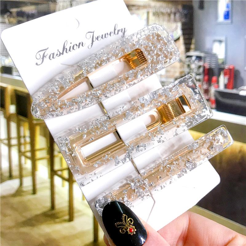 Корейский модный красочный ацетатный комплект из 3 шт./компл., набор заколок для волос, шпилька для женщин и девочек, заколки, аксессуары, ювелирные изделия, заколка для волос, головной убор