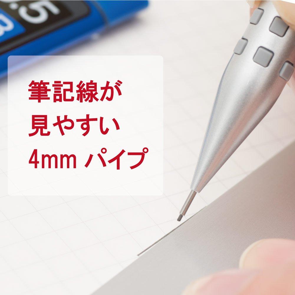 Механический металлический красный карандаш Pentel Smash, 0,5 мм, Q1005-13A,