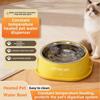 Бесшумная миска для воды для домашних животных с подогревом, защита от сухого кипения, миска из нержавеющей стали для кошек, зима